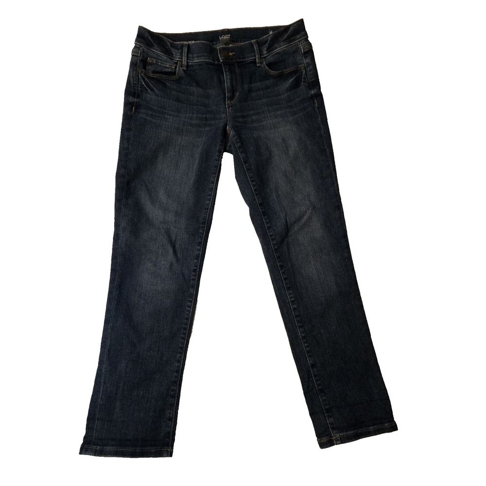 Loft Jeans‎ Women's Size 4 Modern Skinny Crop 5 Pocket Blue Jeans
